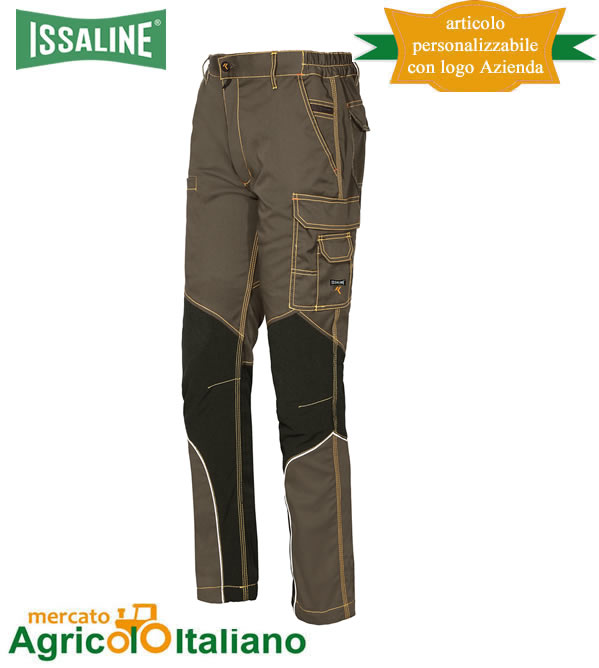 Pantalone tecnico slim fit Issaline Mod. Extreme colore fango
