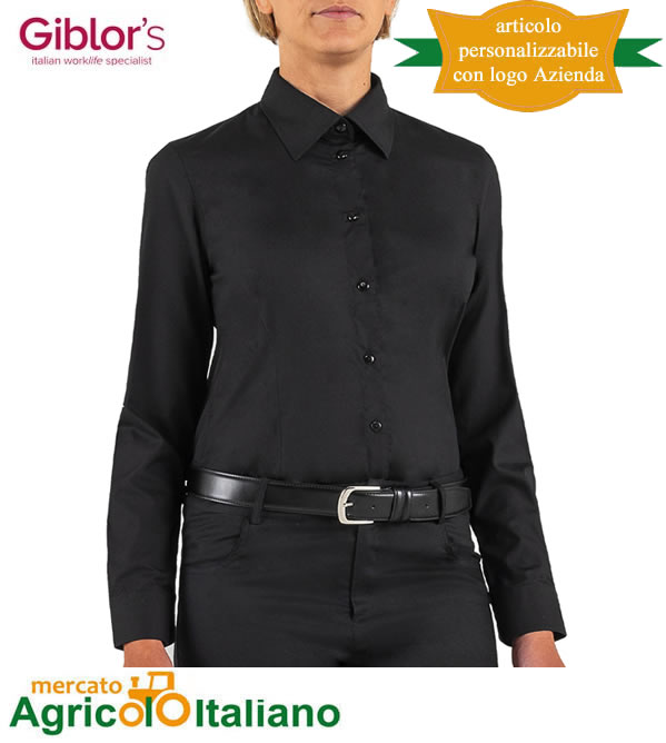 Camicia donna Giblor's modello Fara colore nero