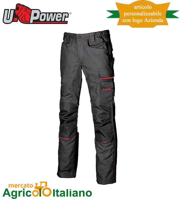 Pantalone U-Powe Mod. Free colore grey meteorite