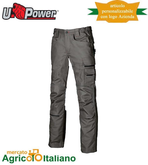 Pantalone U-Powe Mod. Free colore stone grey