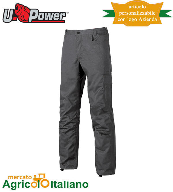 Pantaloni da lavoro U-Power Alfa Grey Meteorite