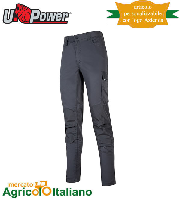 Pantalone U-Powe Mod. Meek Slim fit 4 stagioni colore grey iron