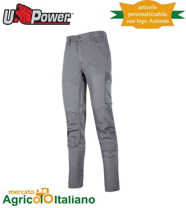 Pantalone U-Powe Mod. Meek Slim fit 4 stagioni colore stone grey