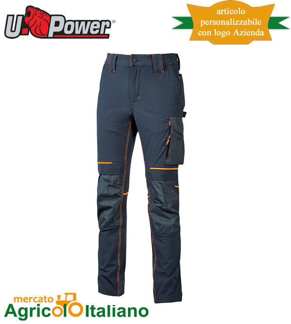 Pantalone U-Power Md. Atom Slim Fit colore deep blue