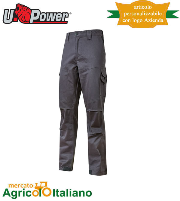 Pantalone U-Power Mod. Guapo color Green Iron Slim Fit