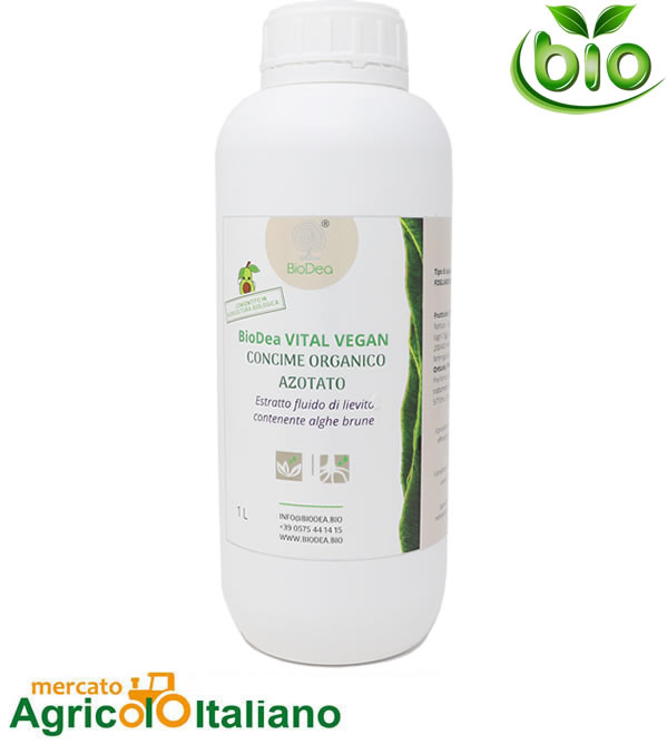 BioDea Vital Vegan concime organico azotato Conf.1 Lt